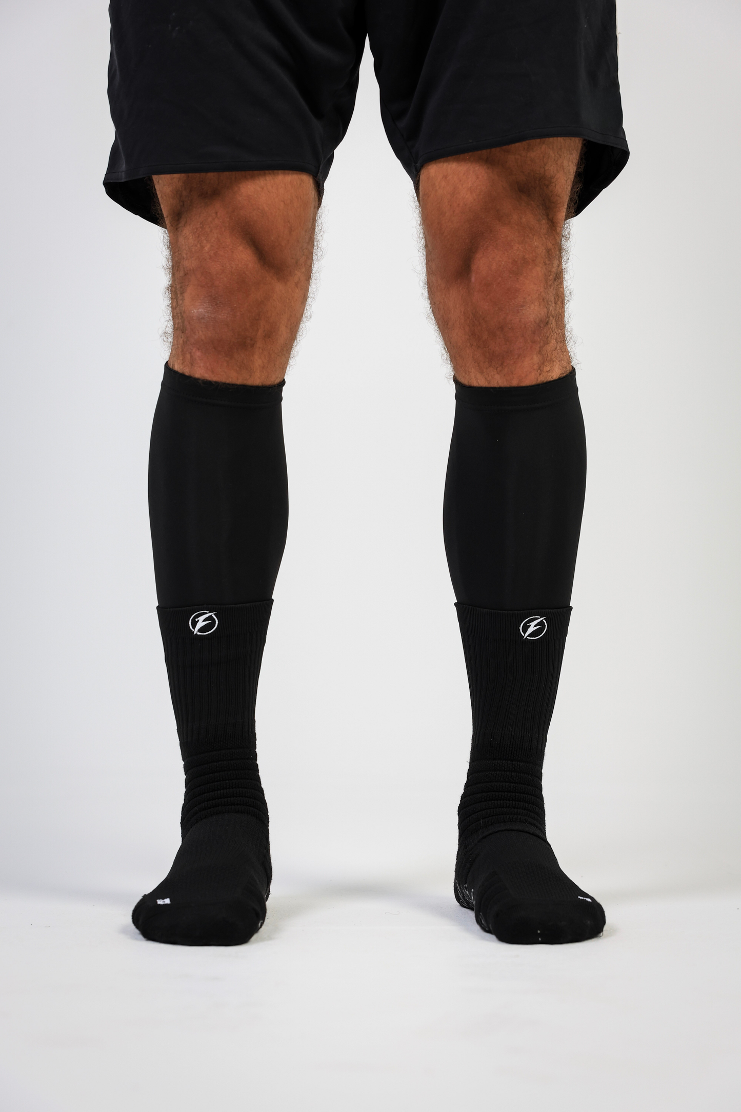 Grip Socks + Elite Calf Sleeve (Black)