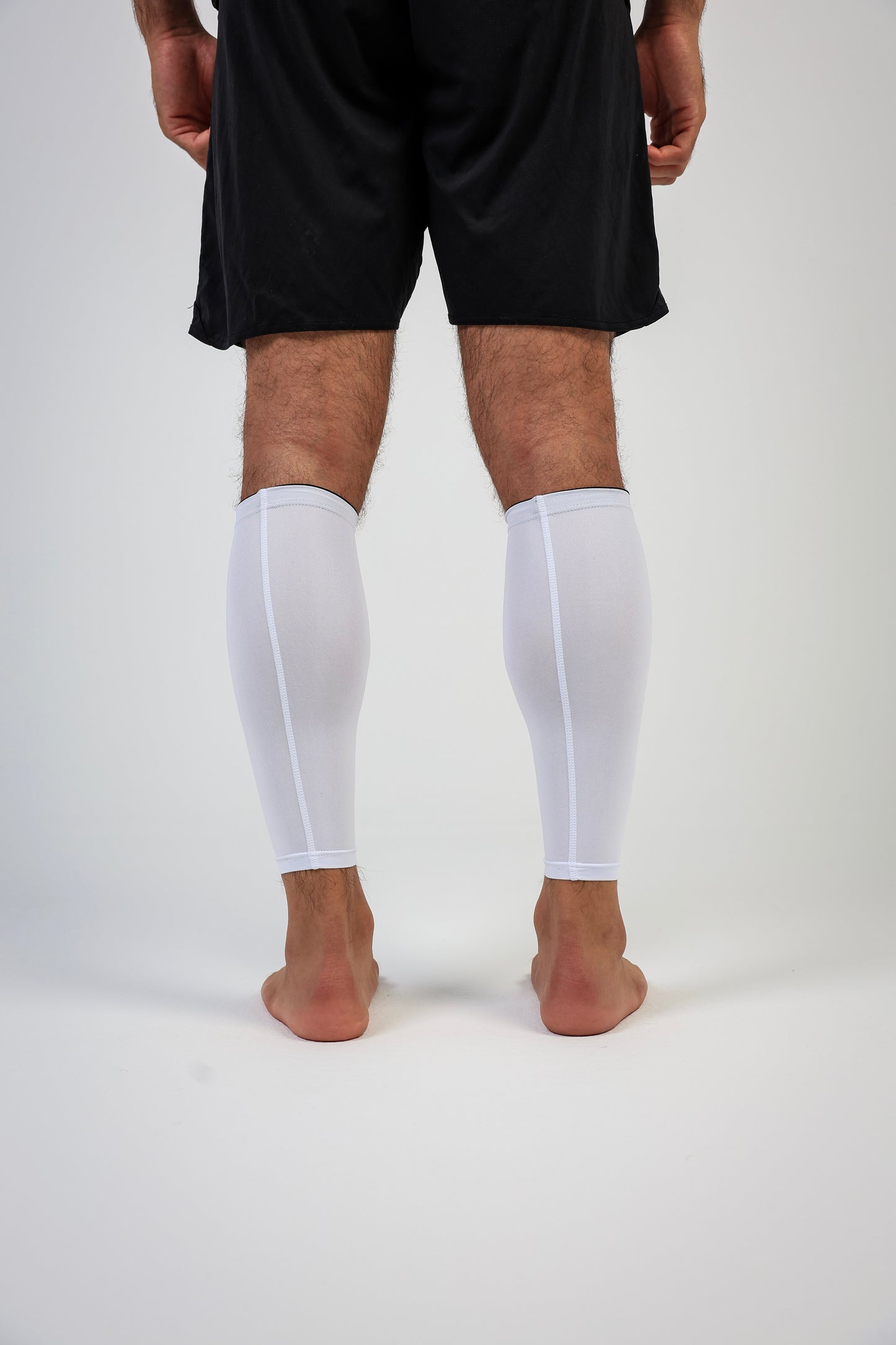 Grip Socks + Elite Calf Sleeve (White)