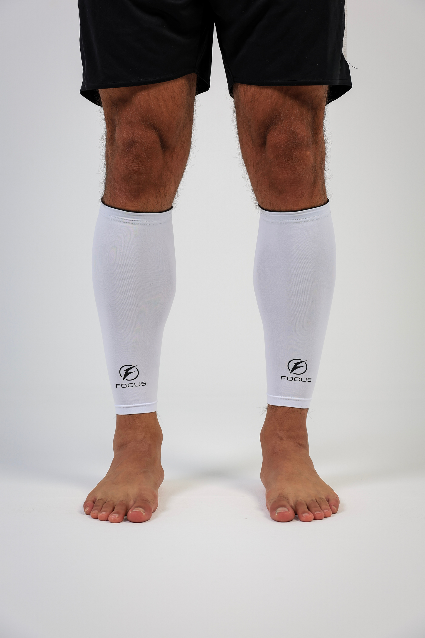 Grip Socks + Elite Calf Sleeve (White)