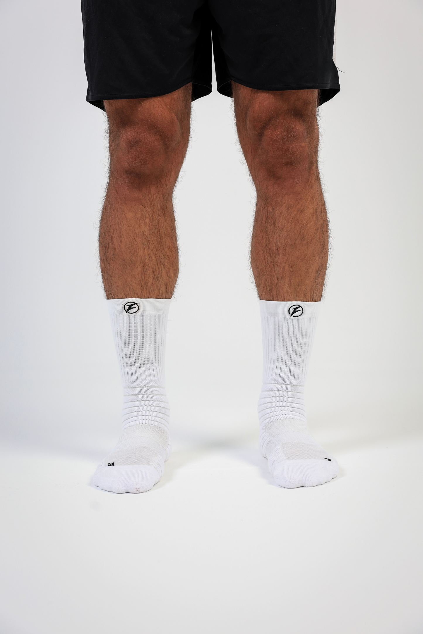 Grip Socks + Elite Calf Sleeve (White)